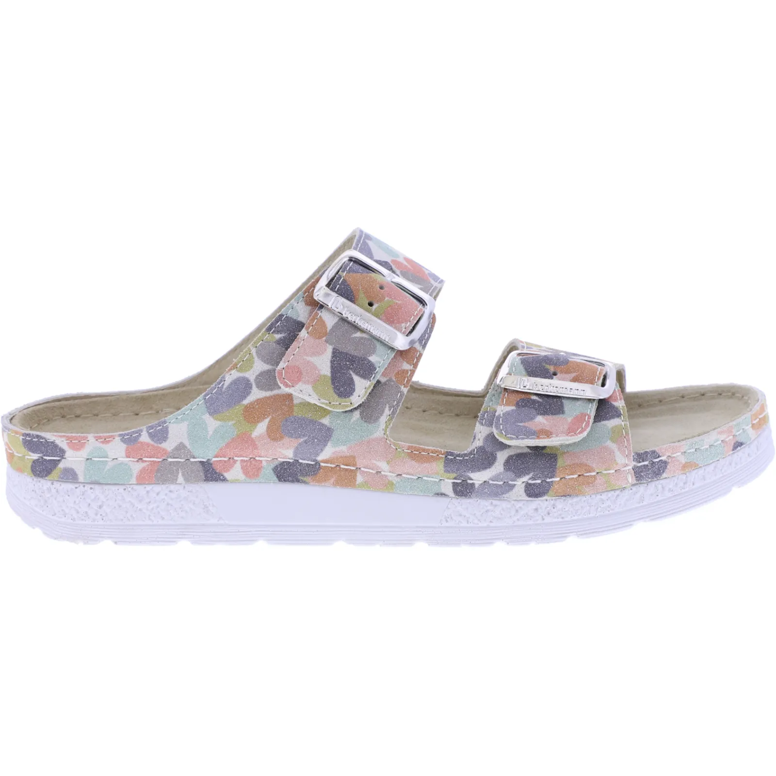 Berkemann / Modell: Thelma / Multicolor Abstrakt Leder / Form: Evora / Art: 01919-710 / Pantoletten