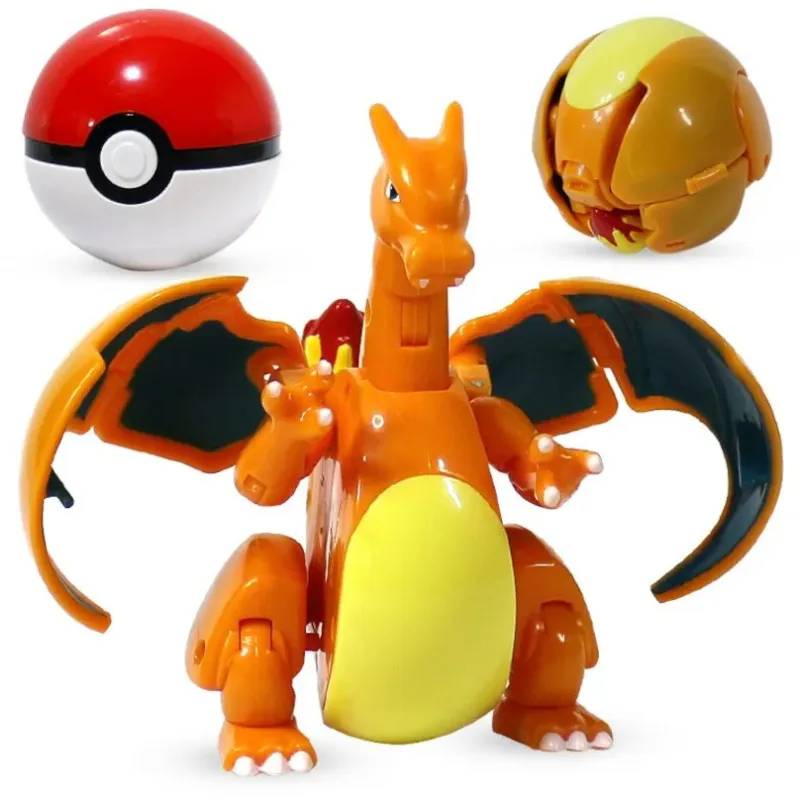 Charizard Actionfigur mit Pokéball – Pokémon Glurak Gamer Set