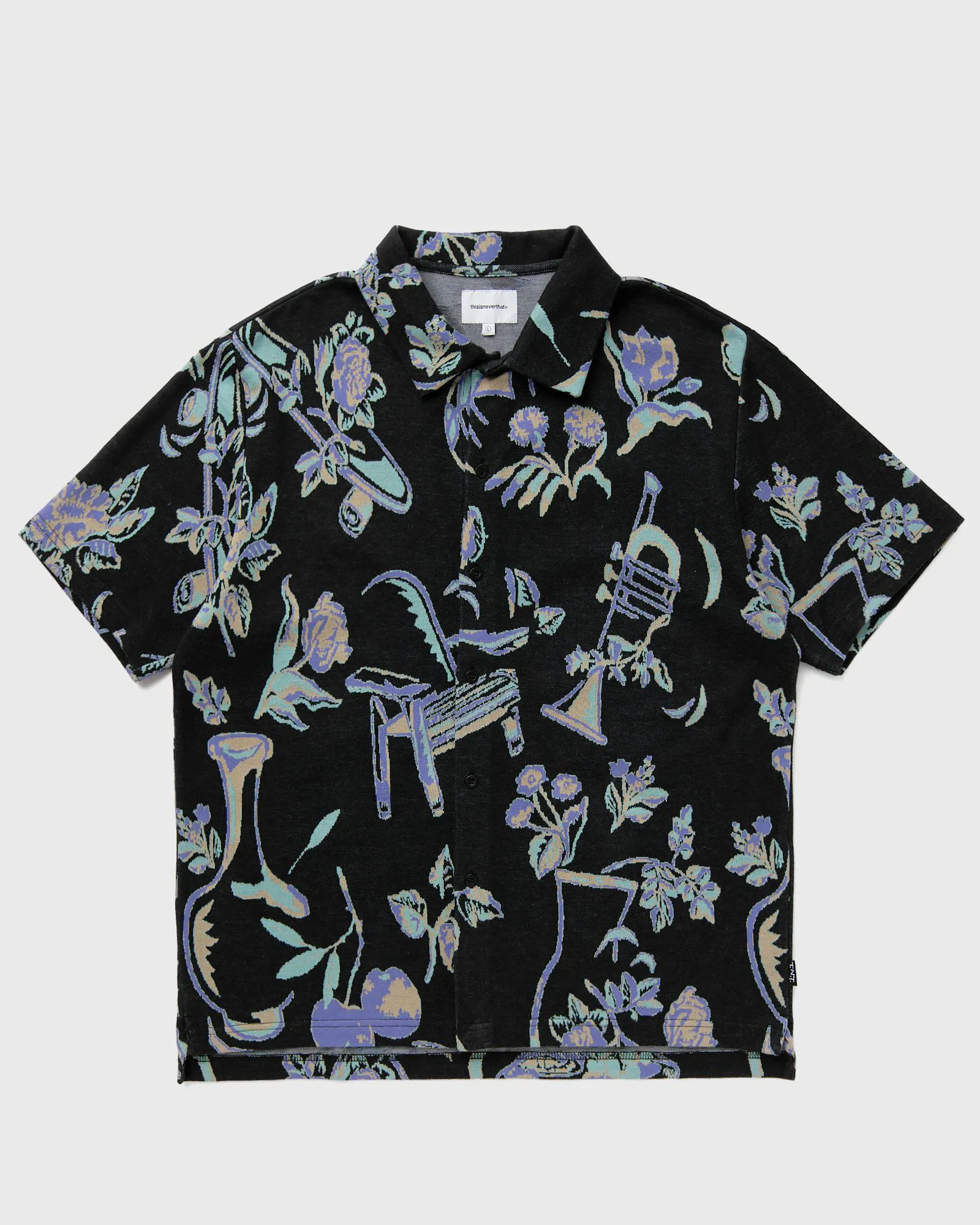 Hemd thisisneverthat Object Jacquard Top TN241TSHTS01BLK