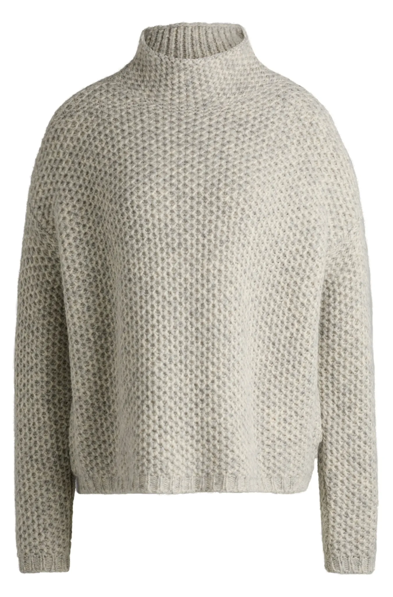 HUGO RED Pullover mit Trichterkragen und Reiskorn-Struktur 10756224