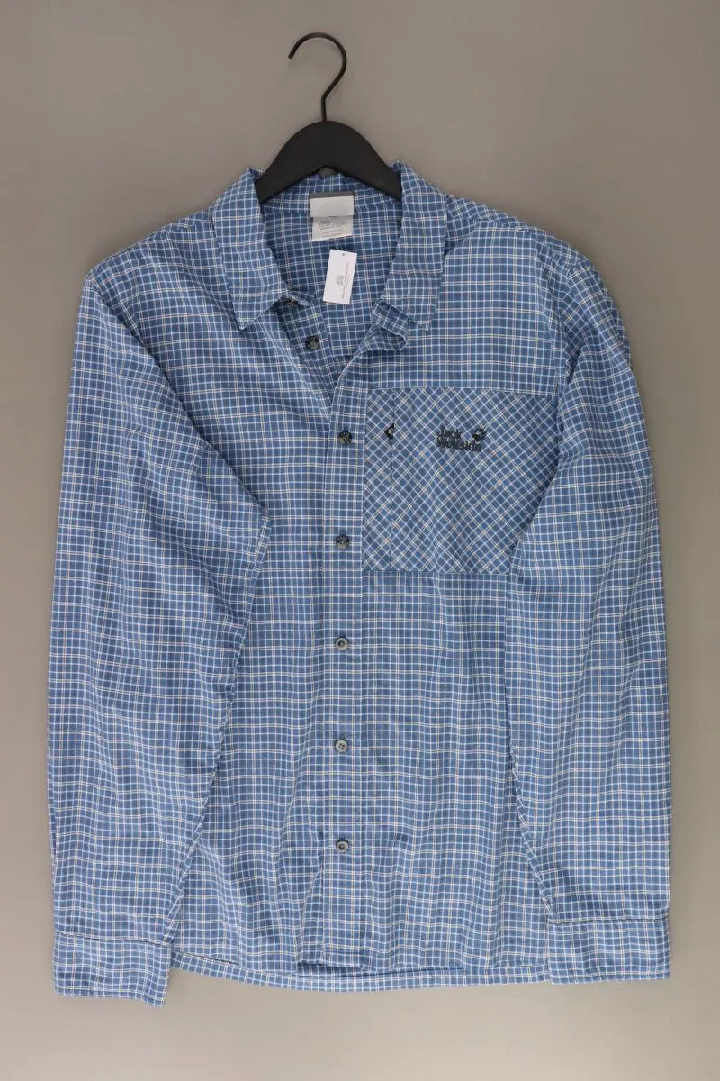 Jack Wolfskin Langarmhemd für Herren Gr. XL blau aus Polyamid