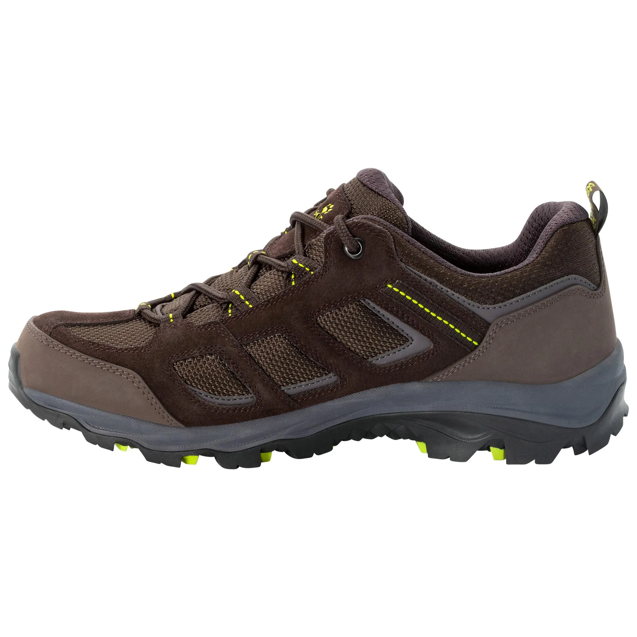 Jack Wolfskin VOJO 3 TEXAPORE LOW M Freizeitschuhe Herren dark brown / lime im Online Shop von kaufen