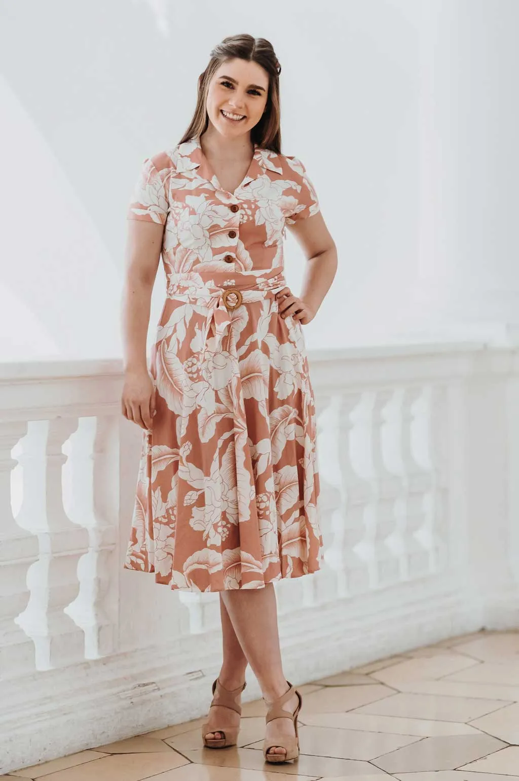 Kleid Isabella “Lena-Hoschek” calypso-coral