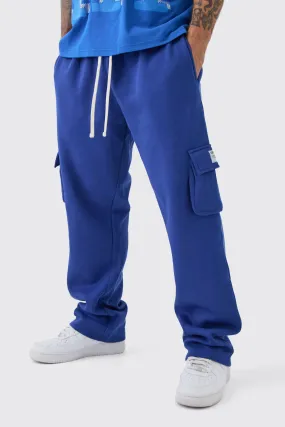 Lockere Basic Cargo-Jogginghose