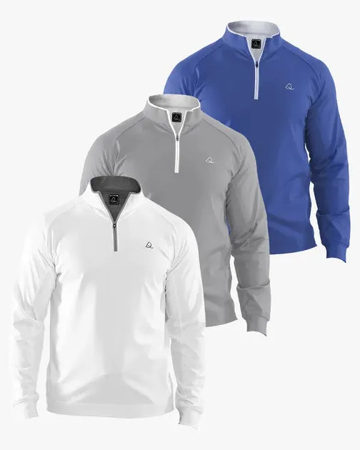 Max Performance Pullover mit 1/4-Reißverschluss Armeegrün / 5XL