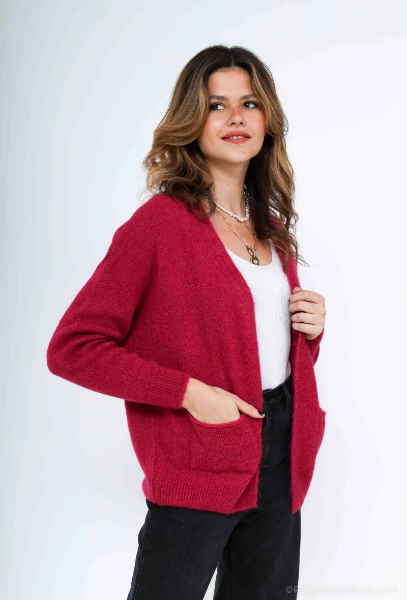 OFFENE WESTE 15 % MOHAIR