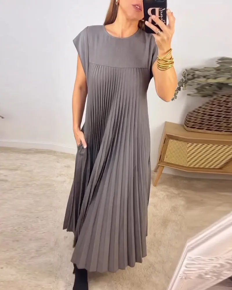 Plisse Comfort Kleid