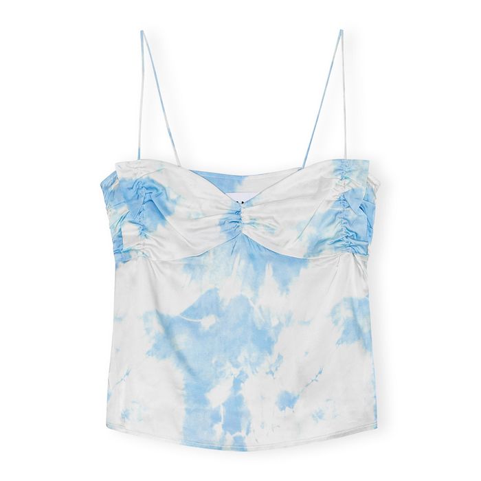 Printed Satin Slip Top