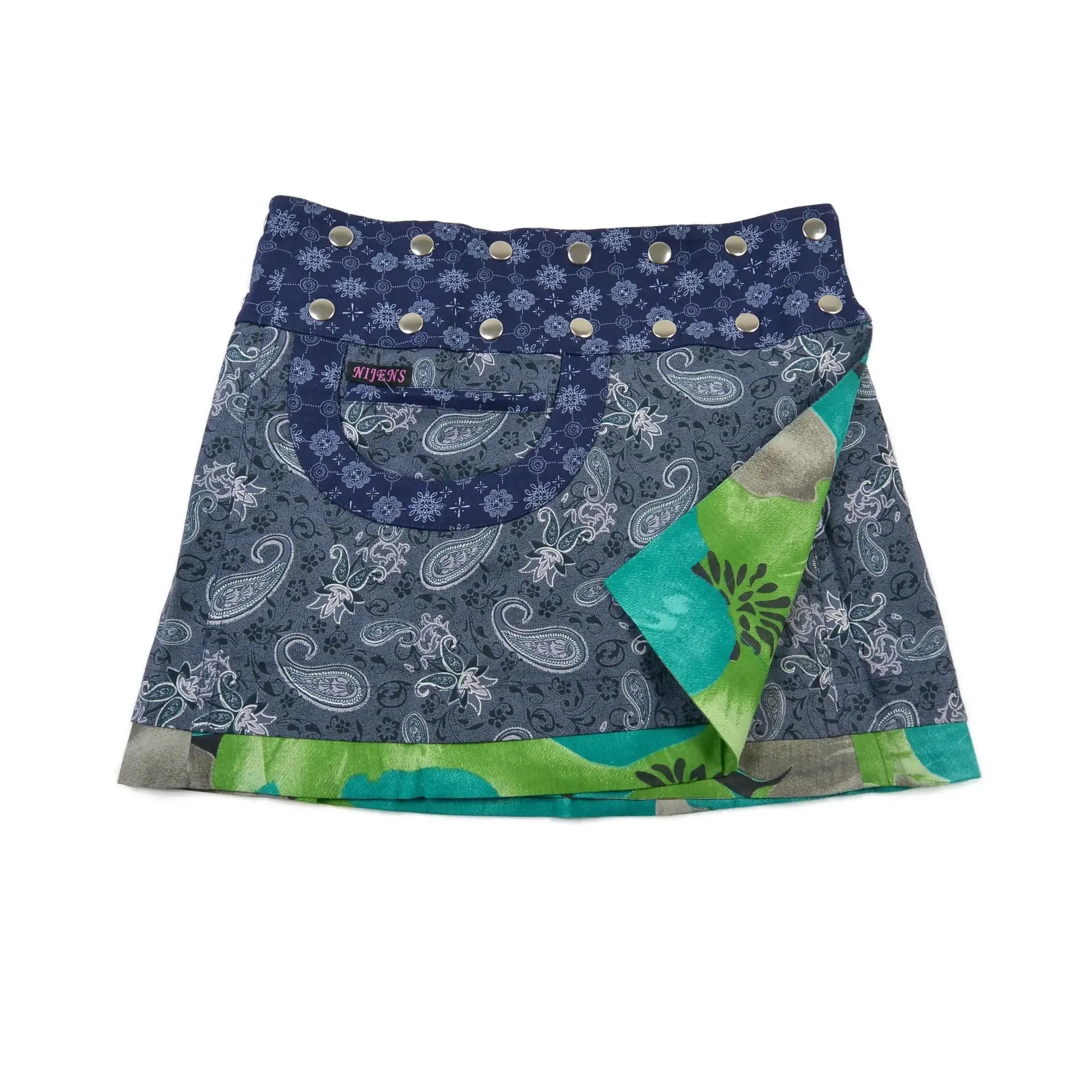 Sommerrock Wenderock Minirock Baumwollstoff - Bagelon Short- 116
