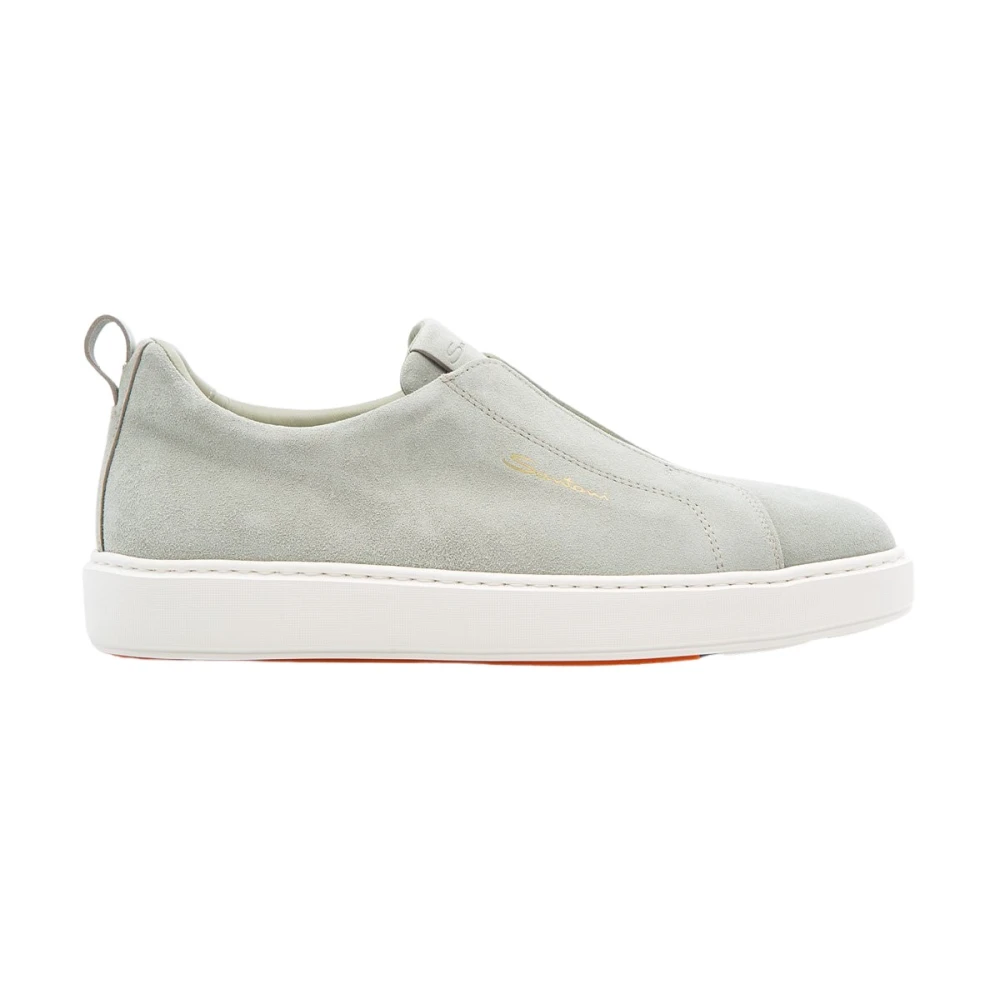 Sportlicher Slip-On Sneaker Bianco/Arancio