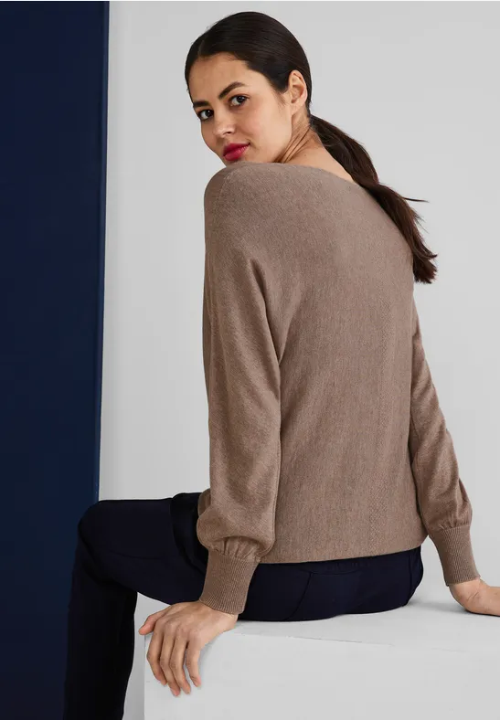 Street One Pullover in Unifarbe  - Style NOREEN