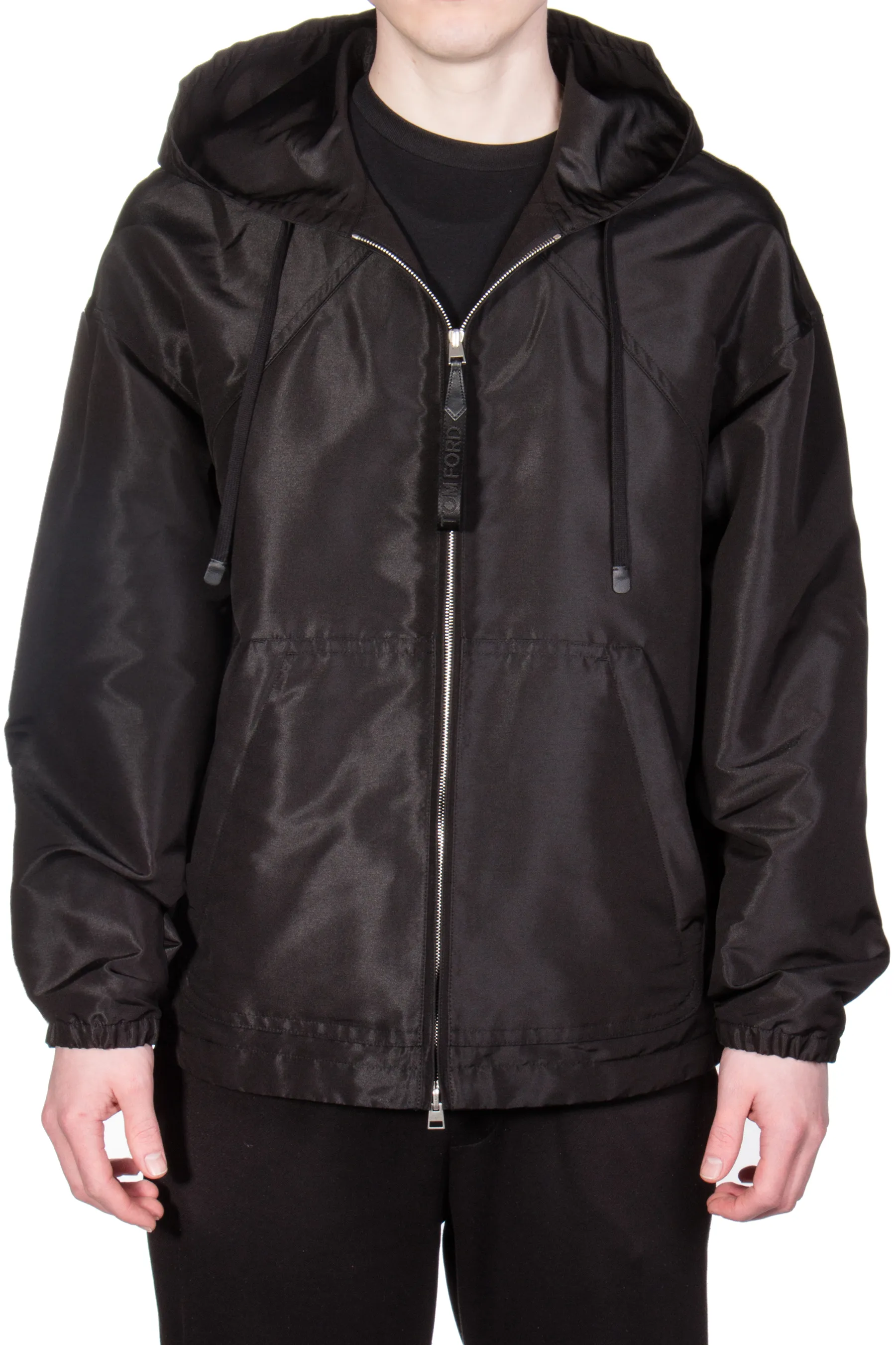 TOM FORD Hooded Silk Blend Bomber Jacket  