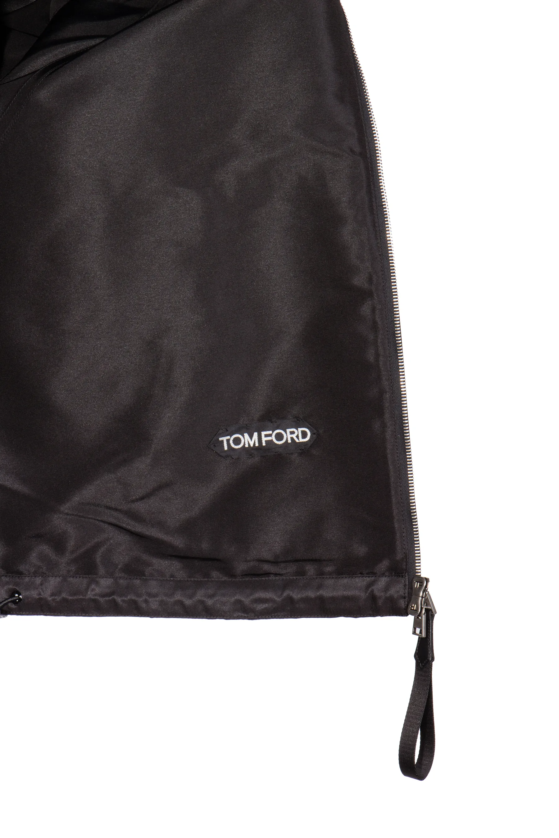TOM FORD Hooded Silk Blend Bomber Jacket  