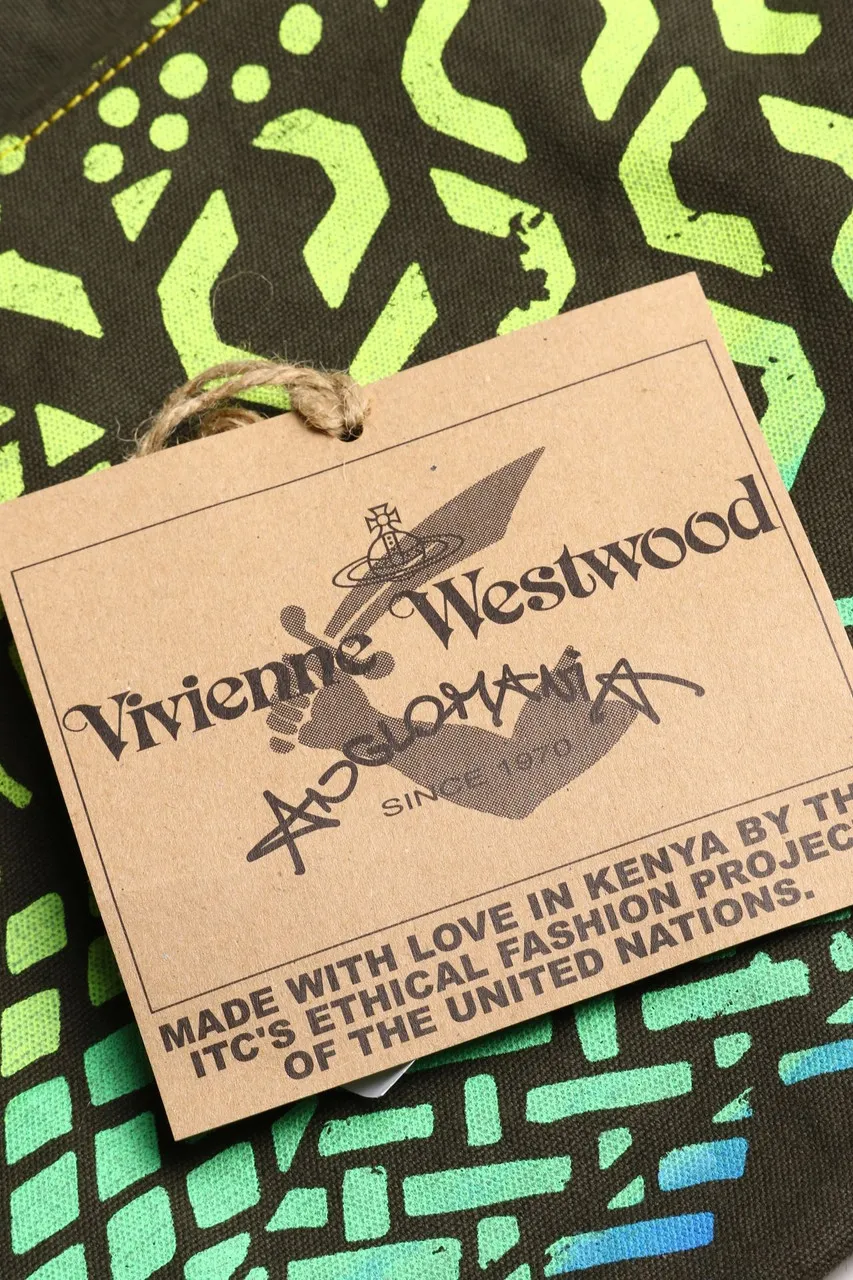 Vivienne Westwood ANGLOMANIA - Print-Clutch-Tasche mit Logo-Applikation