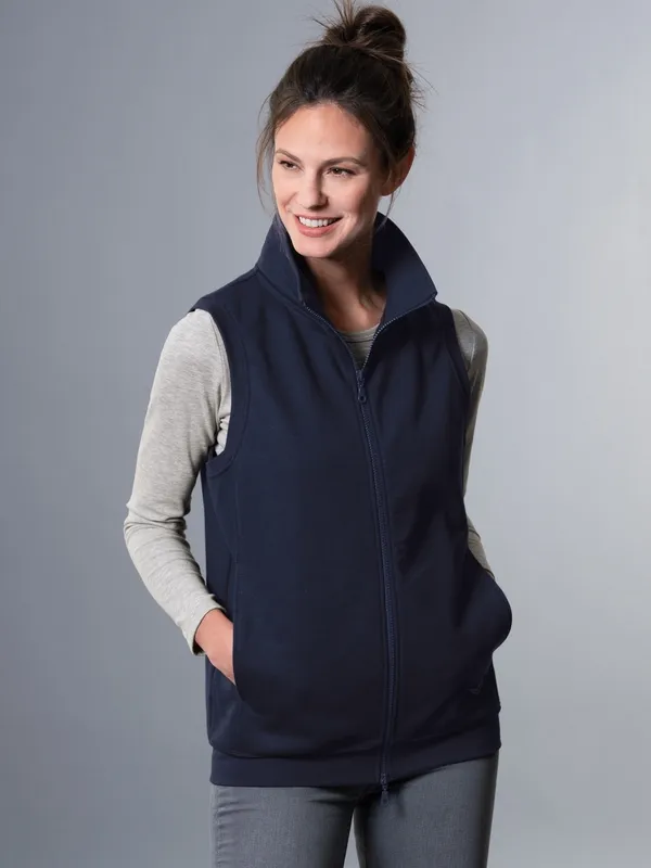 Weste aus bequemem Sweat-Material Navy